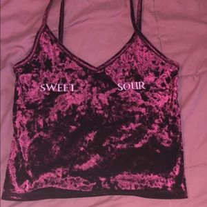 Velvet tank top